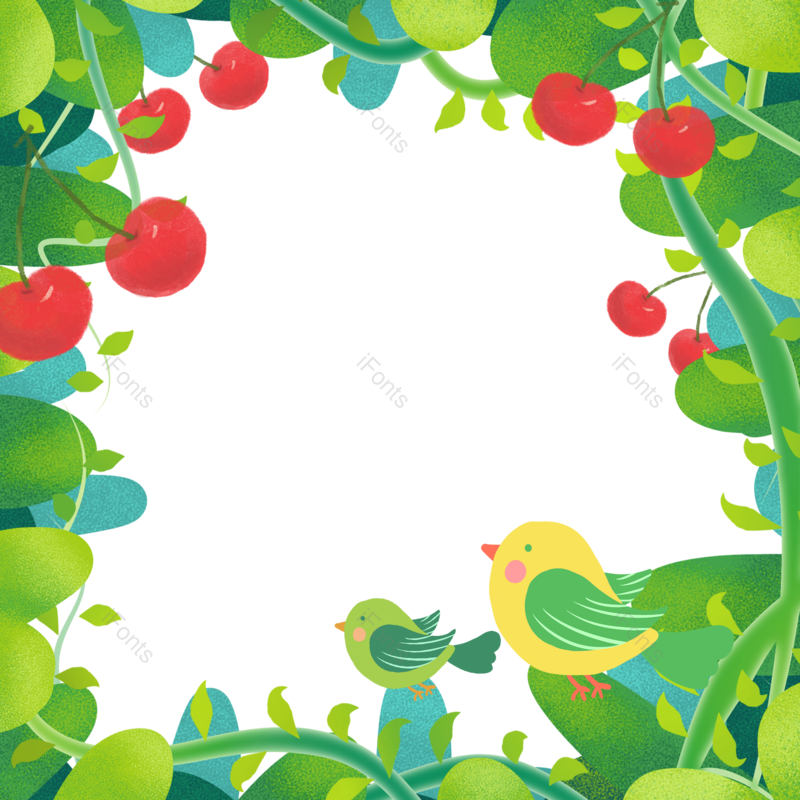 边框图片,装饰元素,春季PNG,促销免抠素材